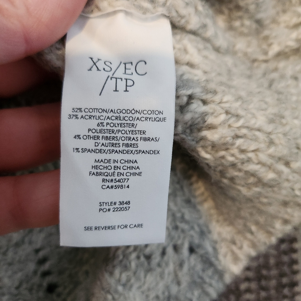 CAbi Gray V-Neck Sweater - Boxy/Cozy - Picture 10 of 11